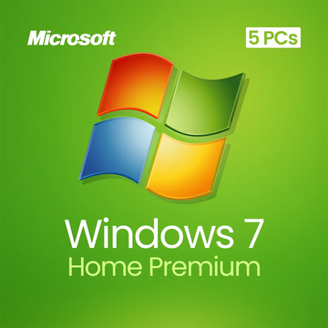 Windows 7 Home Premium – Lifetime License for 5 PCs