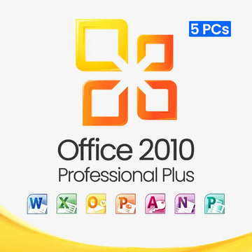 Microsoft Office 2010 Professional Plus – Lifetime License for 5 PCs