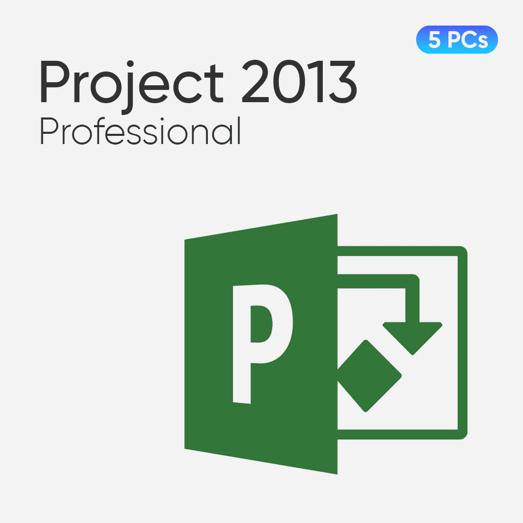 Microsoft Project Professional 2013 for 5 PCs