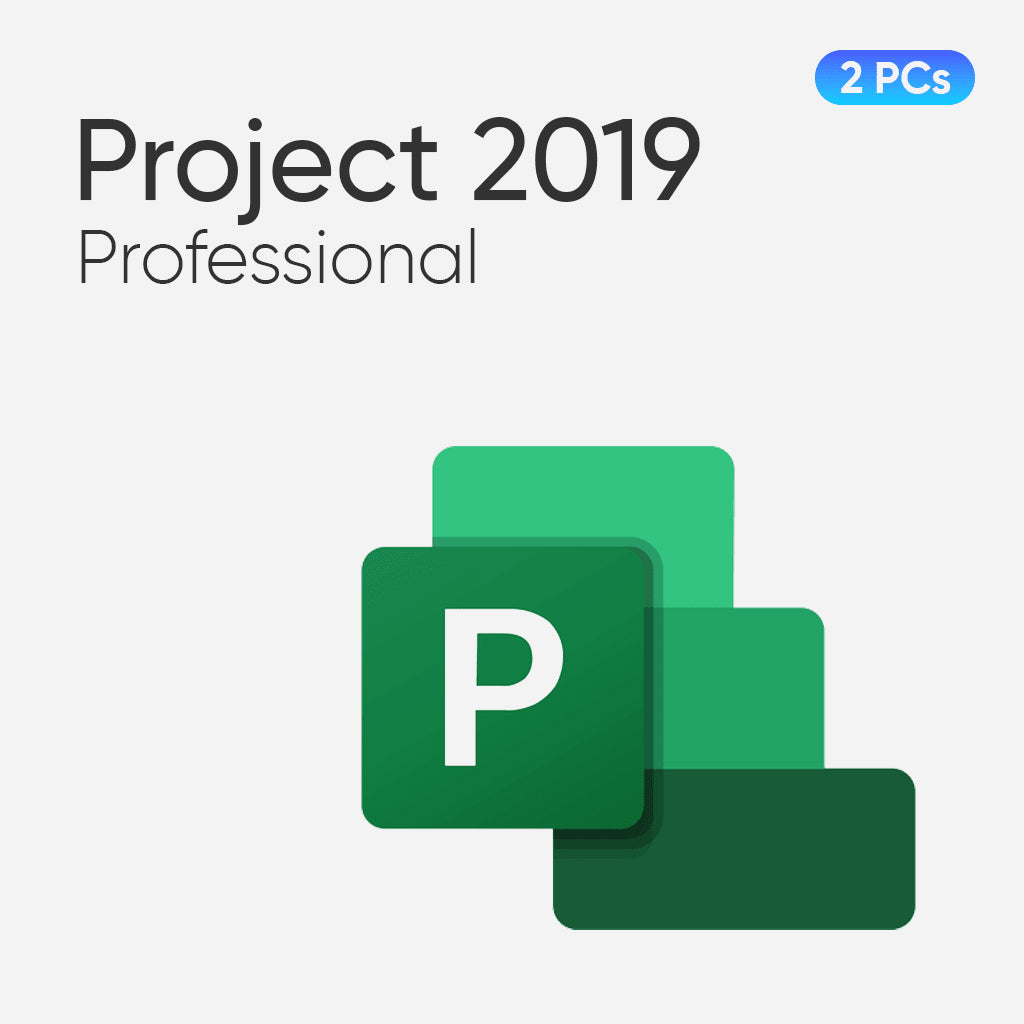 Microsoft Project Professional 2019 for 2 PCs