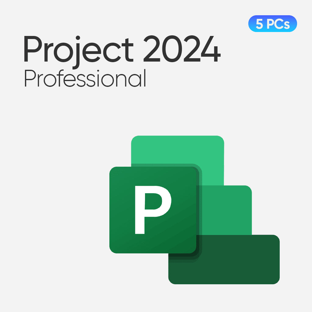 Microsoft Project Professional 2024 for 5 PCs