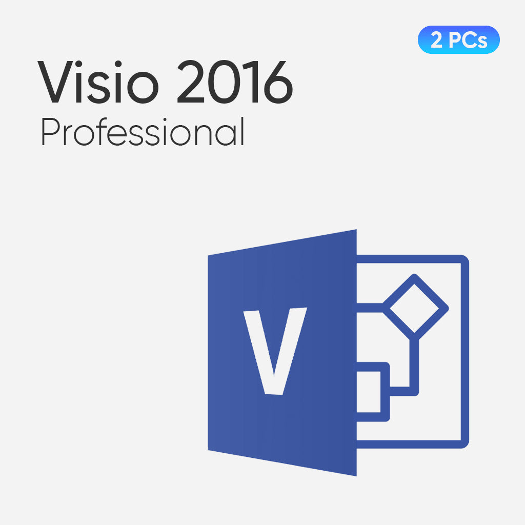 Microsoft Visio Professional 2016 for 2 PCs