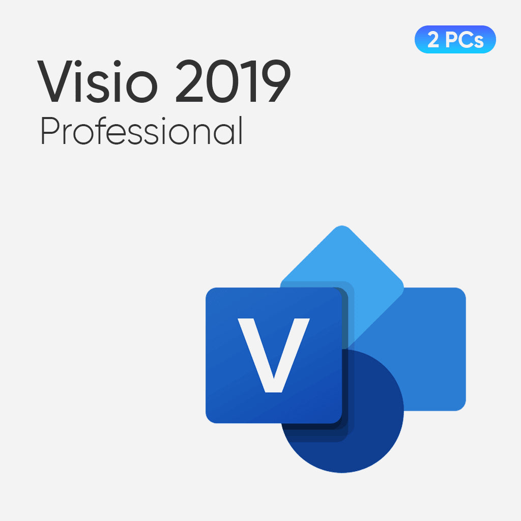 Microsoft Visio Professional 2019 for 2 PCs