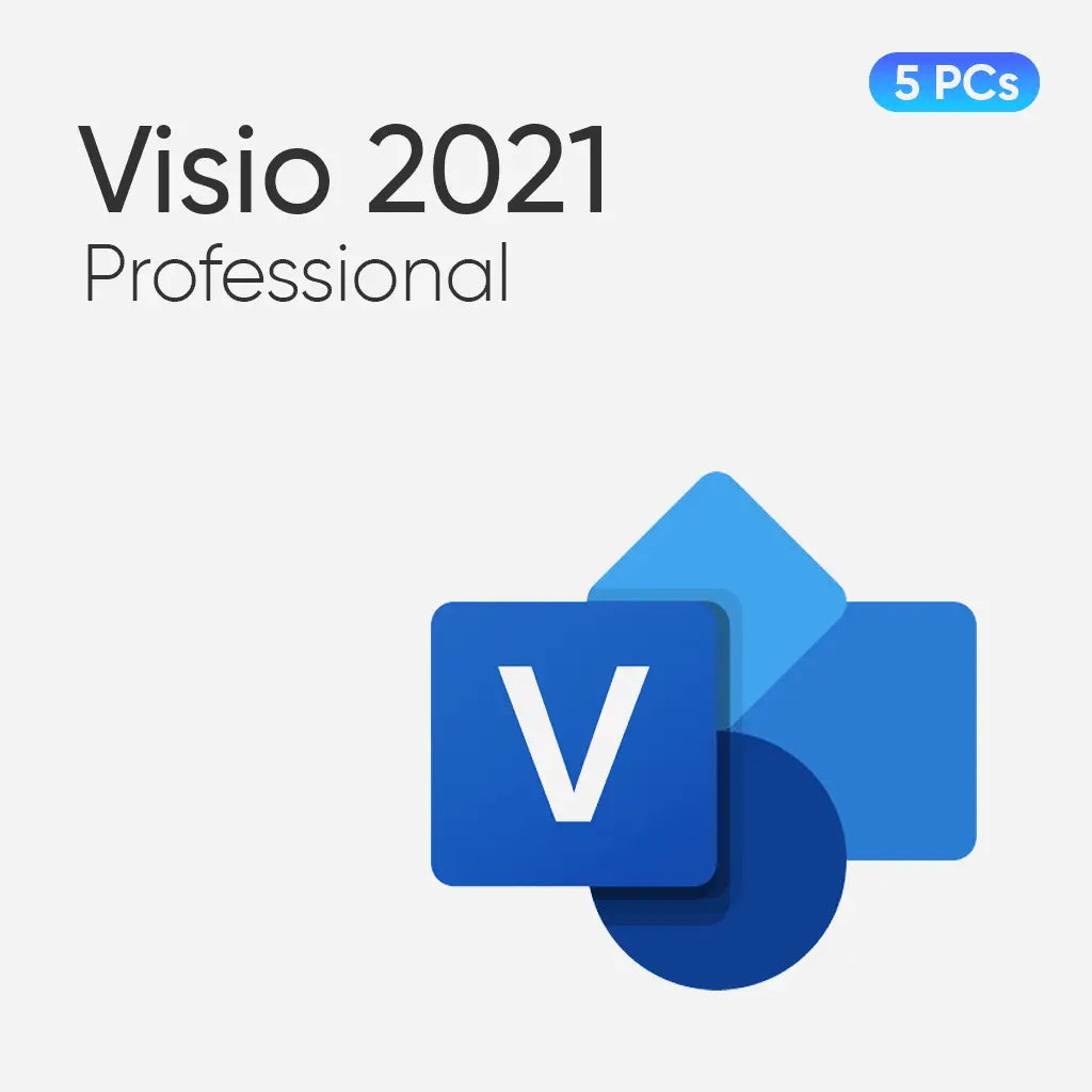 Microsoft Visio Professional 2021 for 5 PCs