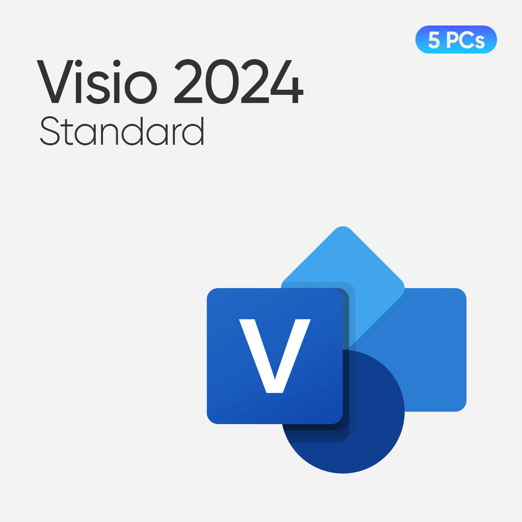 Microsoft Visio Standard 2024 for 5 PCs