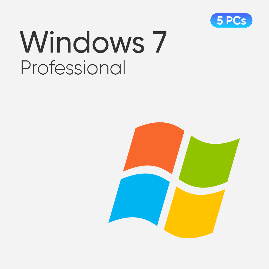 Windows 7 Professional for 5 PCs