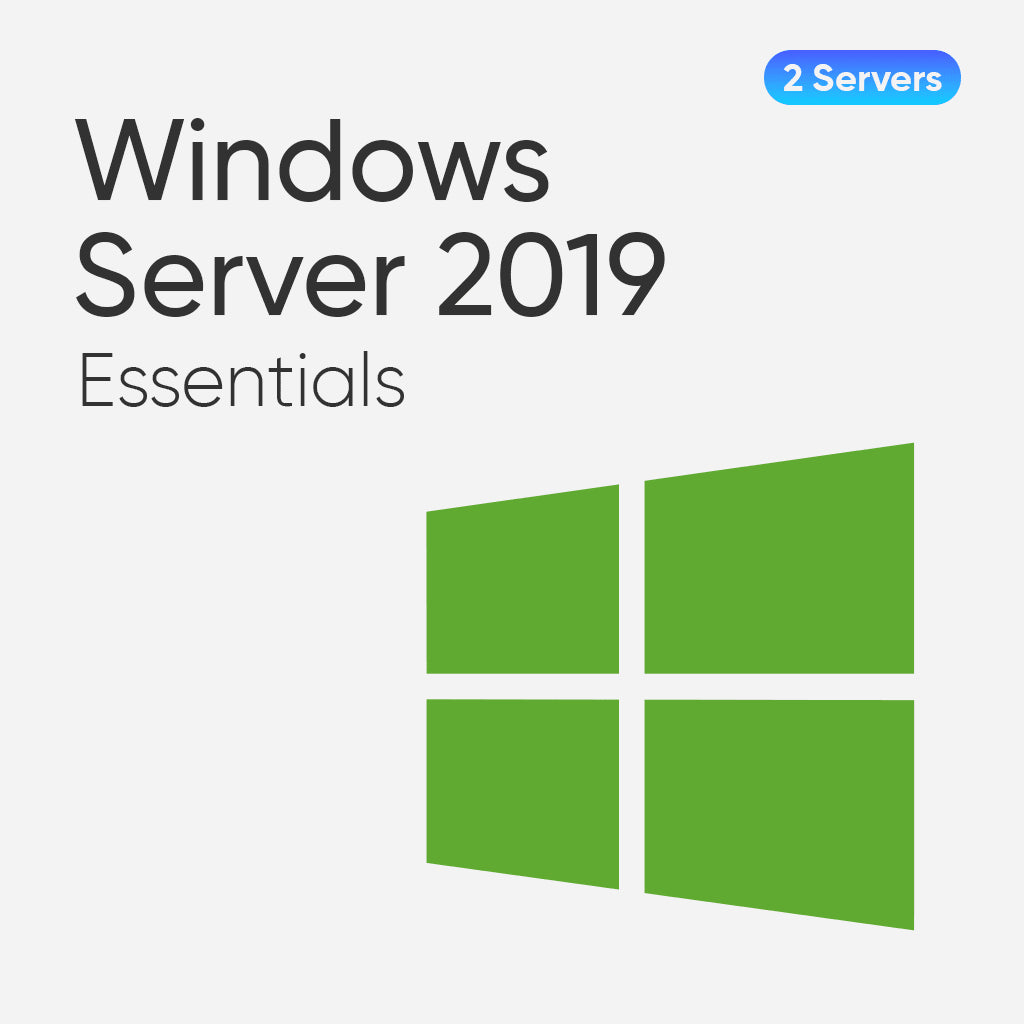 Windows Server 2019 Essentials for 2 Servers