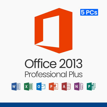 Microsoft Office 2013 Professional Plus – Lifetime License for 5 PCs