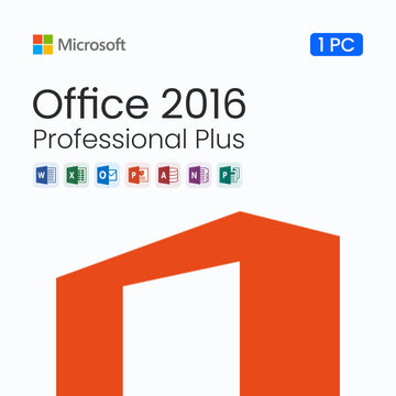 Microsoft Office 2016 Professional Plus – Lifetime License for 1 PC