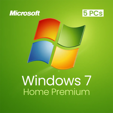 Windows 7 Home Premium – Lifetime License Key for 5 PCs